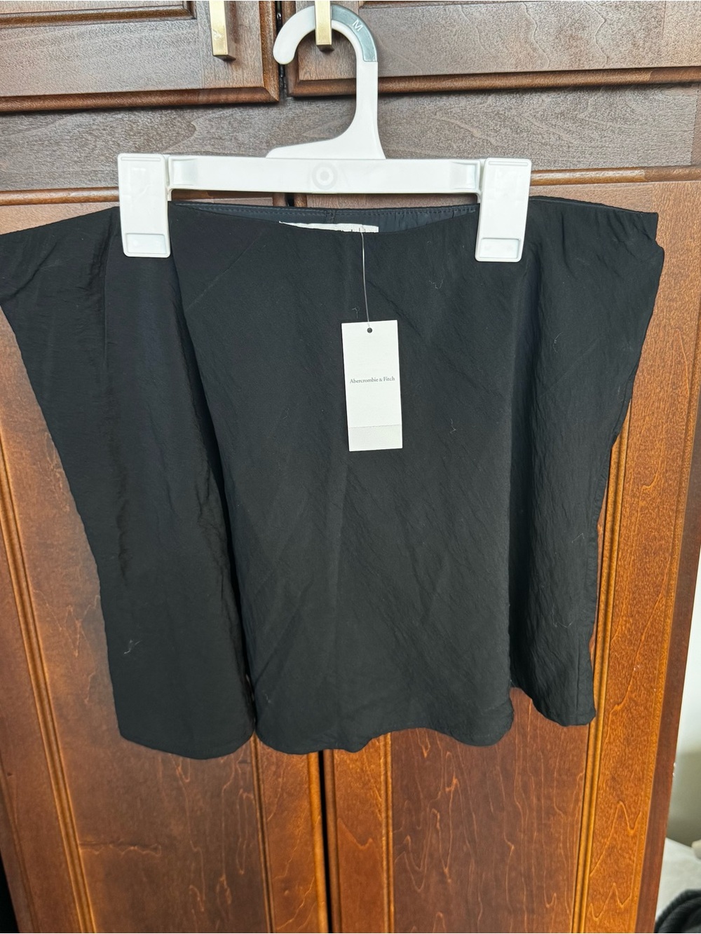 Abercrombie Sienna Mini Skort Black Size L High Waist Built-in Shorts NWT - Picture 8 of 16